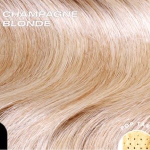 U-Clip extensions/wig in champagne blonde